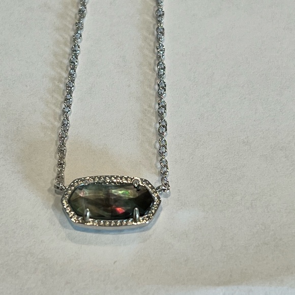 NWT Kendra Scott Retired Elisa Necklace Black Pearl & Silver SOLD OUT Gorgeous! - Picture 15 of 15